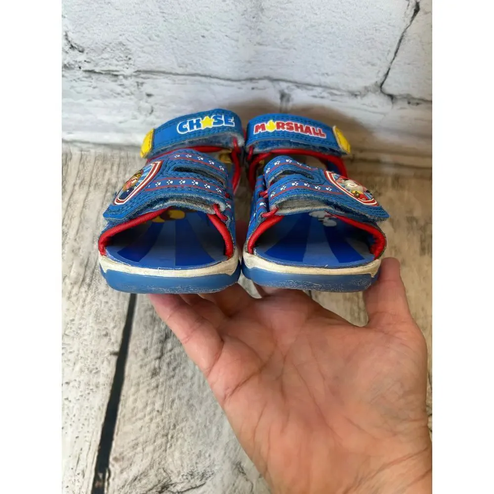 PAW PATROL Boy’s Lighted Open Toe Sandals / Size: 7